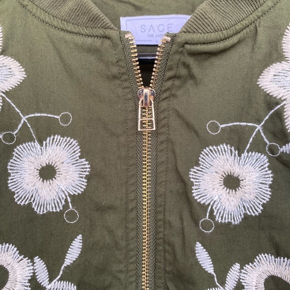 Sage the Label Embroidered Bomber Jacket - Picture 4 of 6